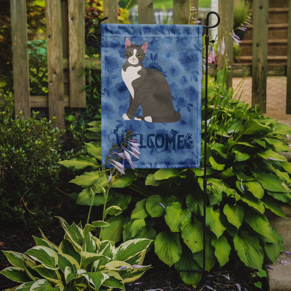 Brazilian Shorthair Cat Welcome Flag Garden Size CK5015GF