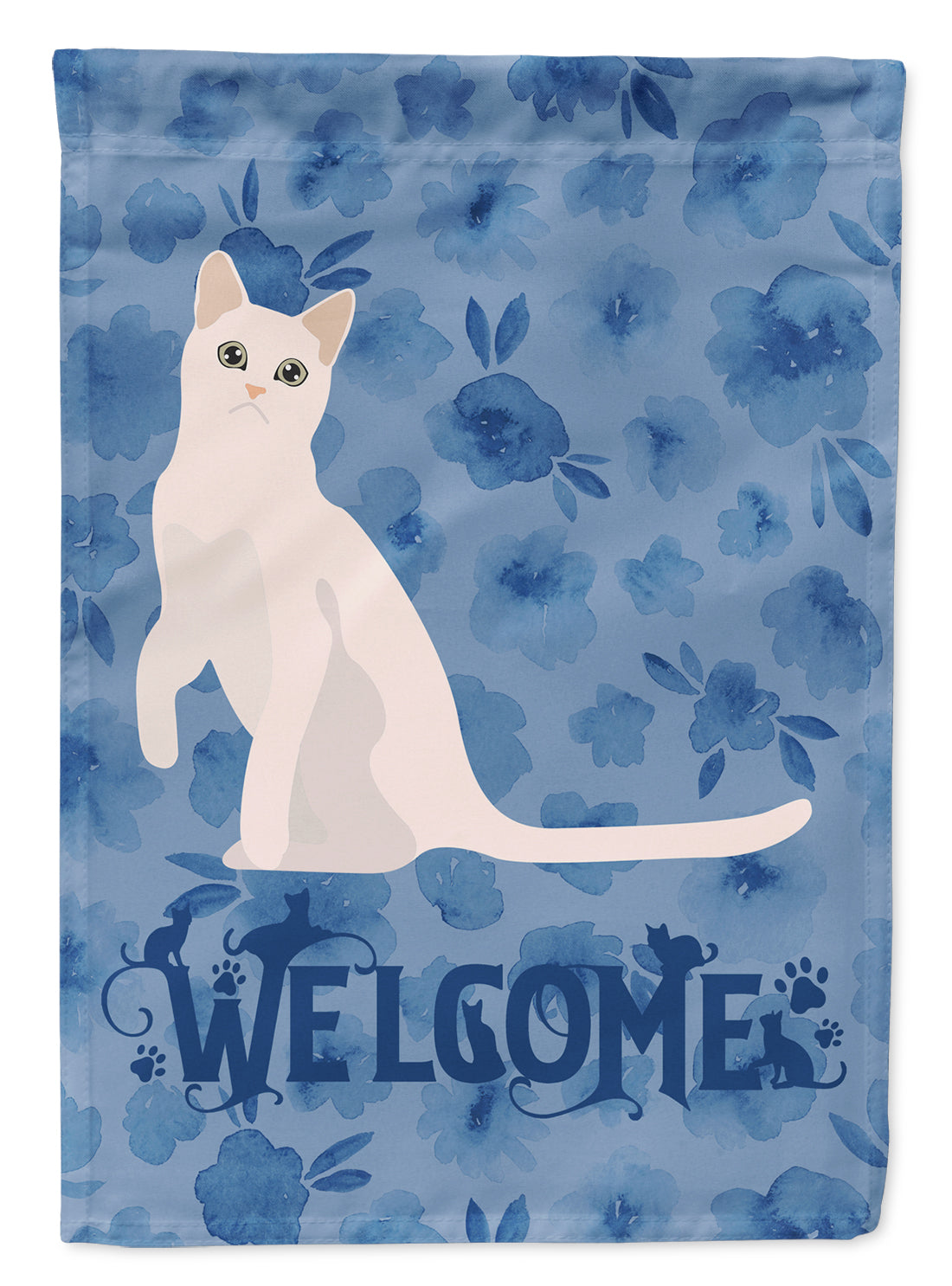 Burmilla #1 Cat Welcome Flag Canvas House Size CK5021CHF  the-store.com.