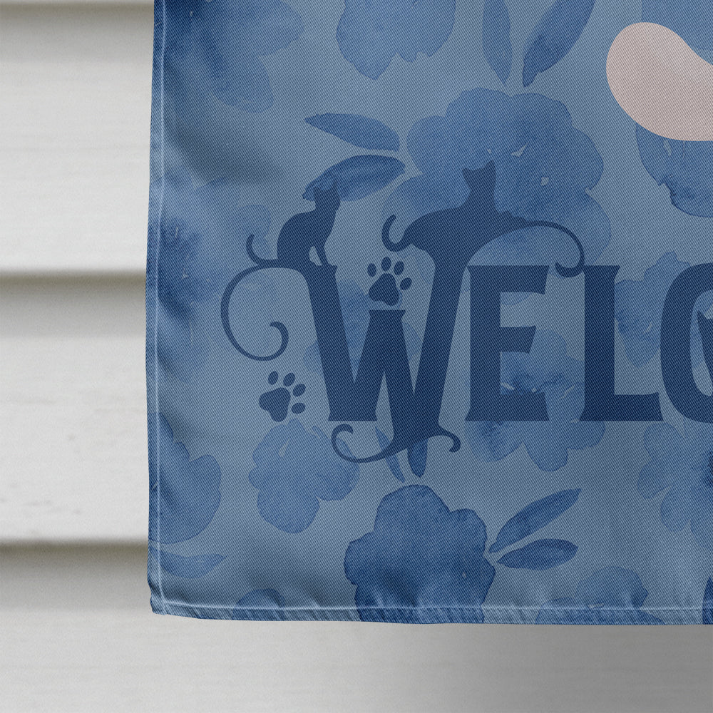 Burmilla #2 Cat Welcome Flag Canvas House Size CK5022CHF  the-store.com.