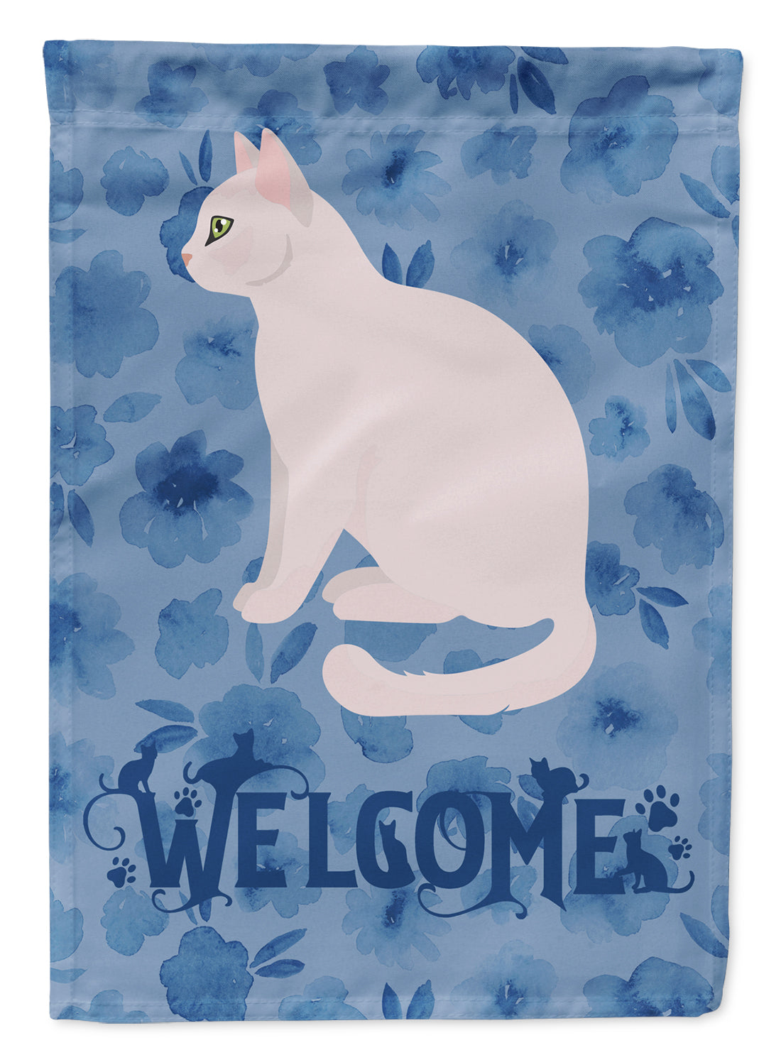 Burmilla #2 Cat Welcome Flag Canvas House Size CK5022CHF  the-store.com.