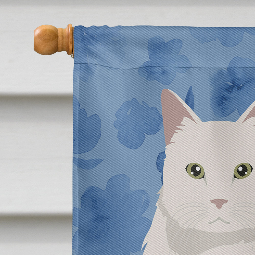 Chantilly Tiffany Cat Welcome Flag Canvas House Size CK5023CHF  the-store.com.