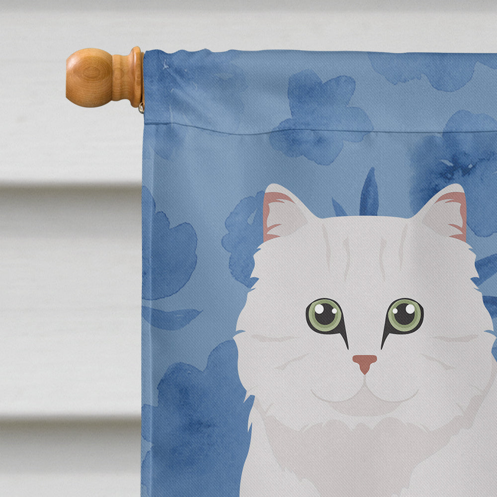 Chinchilla Persian Longhair Cat Welcome Flag Canvas House Size CK5024CHF