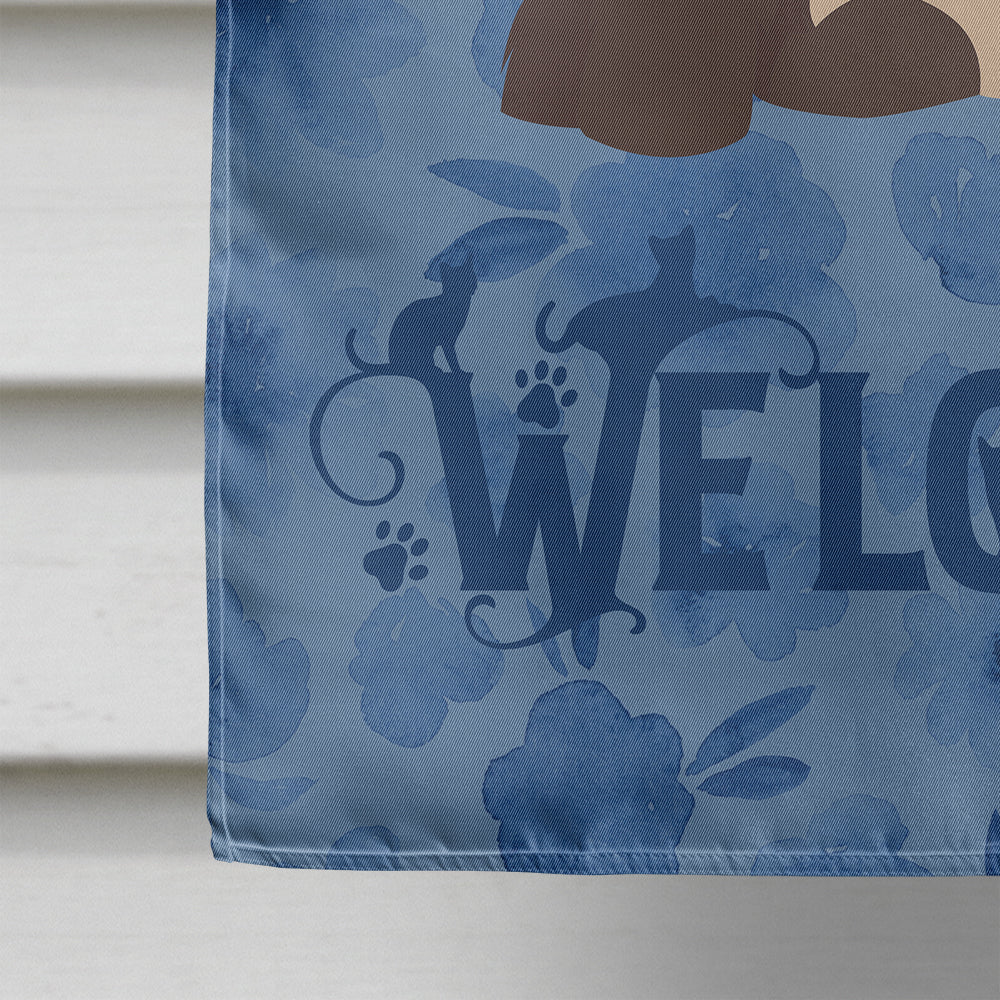 Colorpoint Persian Hymalayan Cat Welcome Flag Canvas House Size CK5025CHF  the-store.com.