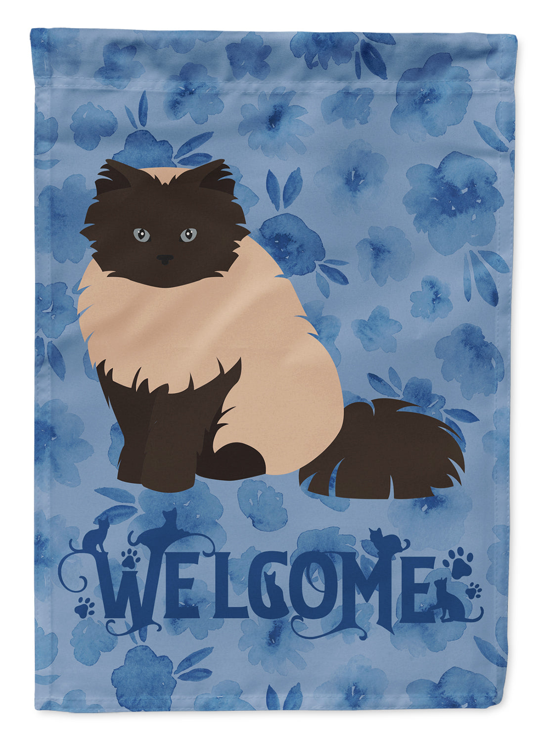 Colorpoint Persian Hymalayan #2 Cat Welcome Flag Canvas House Size CK5026CHF  the-store.com.