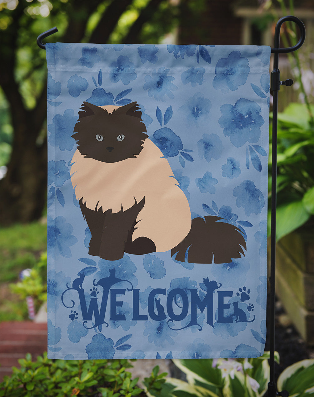 Colorpoint Persian Hymalayan #2 Cat Welcome Flag Garden Size CK5026GF  the-store.com.