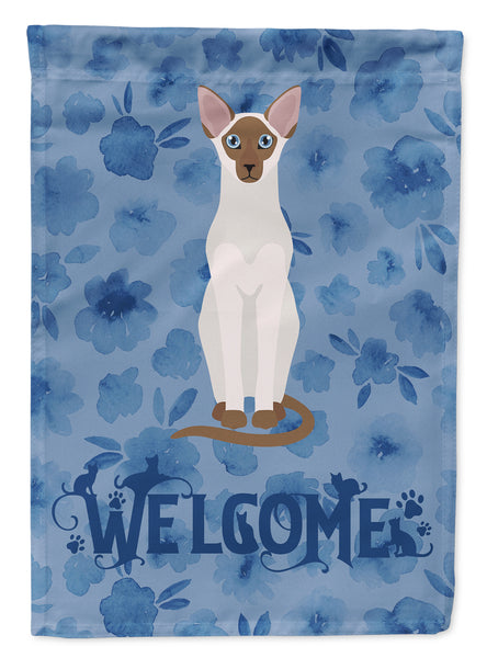 Colorpoint Shorthair Cat Welcome Flag Garden Size CK5027GF
