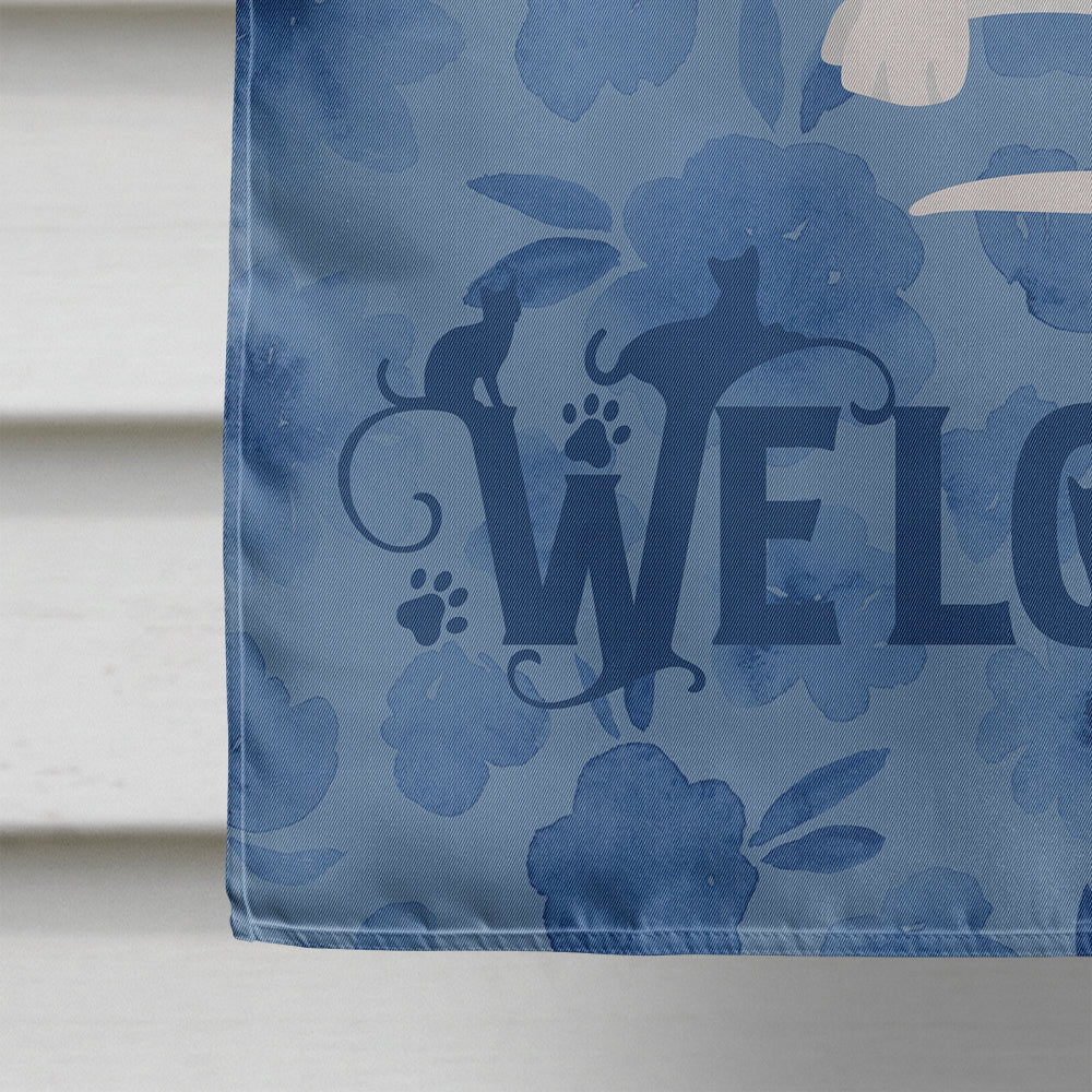 Devon Rex #2 Cat Welcome Flag Canvas House Size CK5029CHF  the-store.com.