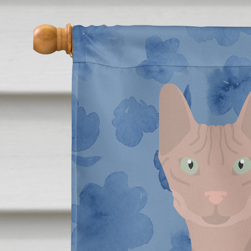 Don Sphynx Cat Welcome Flag Canvas House Size CK5031CHF  the-store.com.