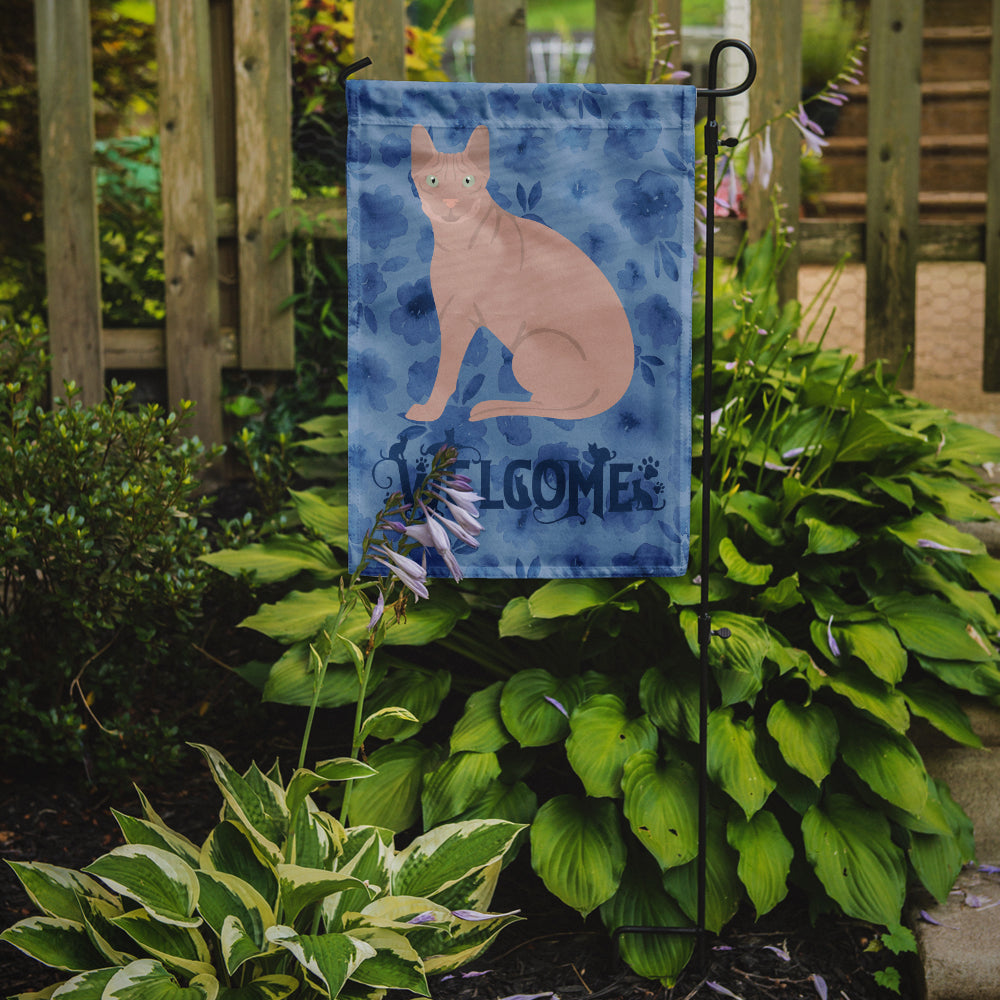 Don Sphynx Cat Welcome Flag Garden Size CK5031GF  the-store.com.