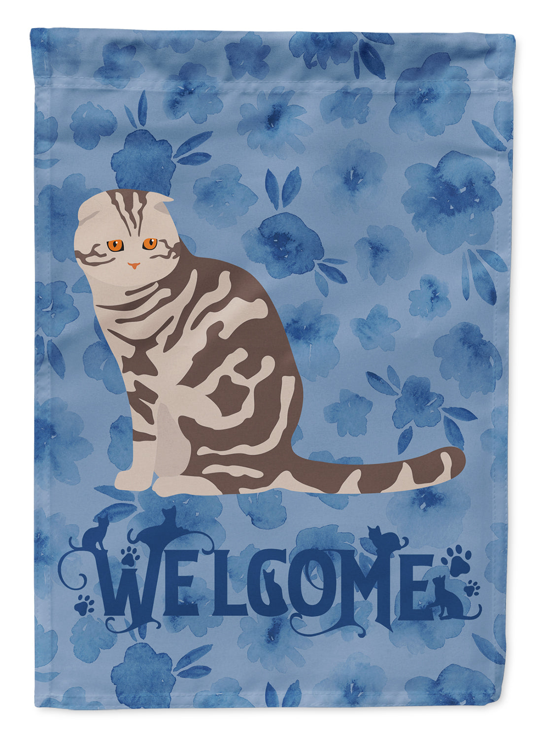Foldex Exotic Fold Cat Welcome Flag Canvas House Size CK5034CHF  the-store.com.