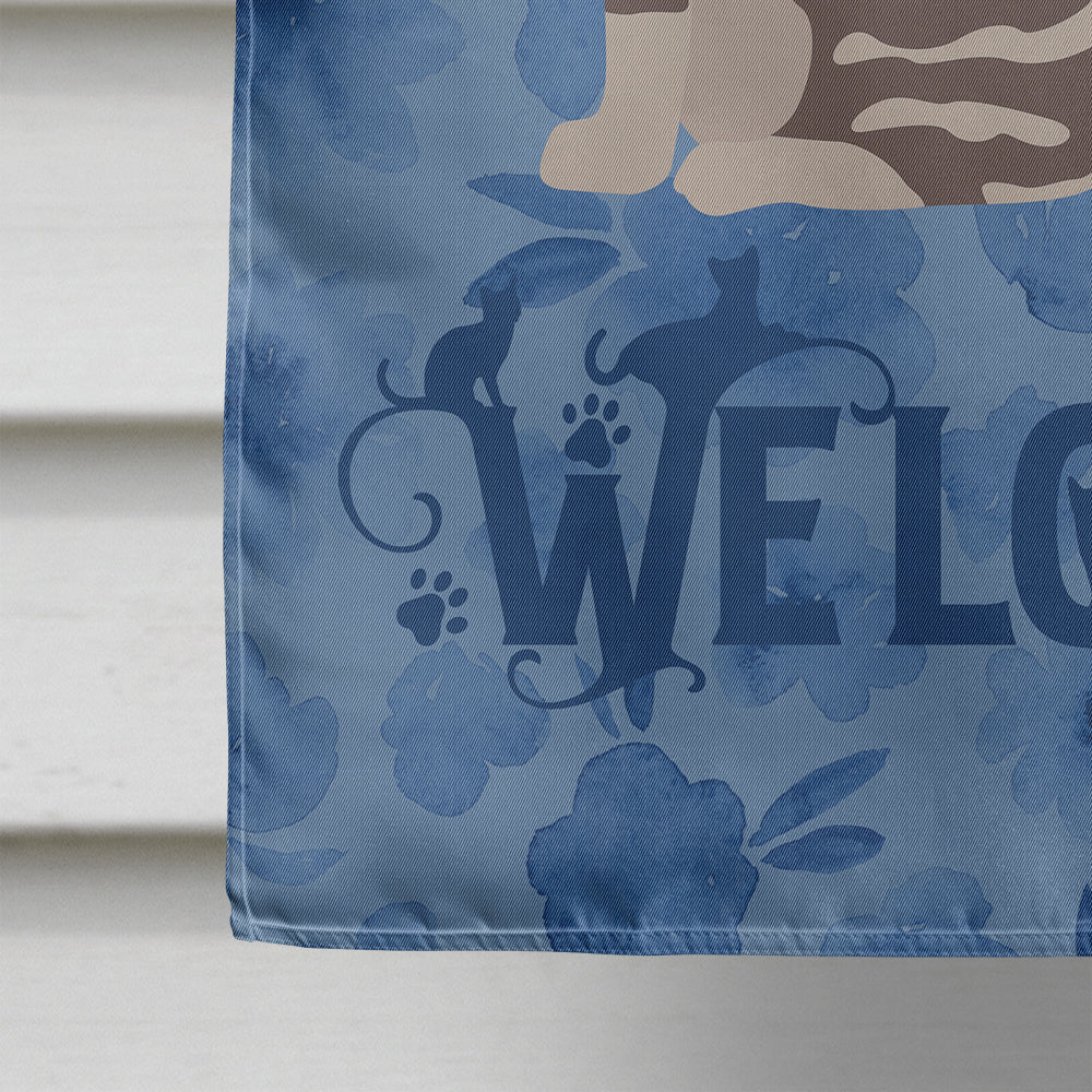 Foldex Exotic Fold Cat Welcome Flag Canvas House Size CK5034CHF  the-store.com.