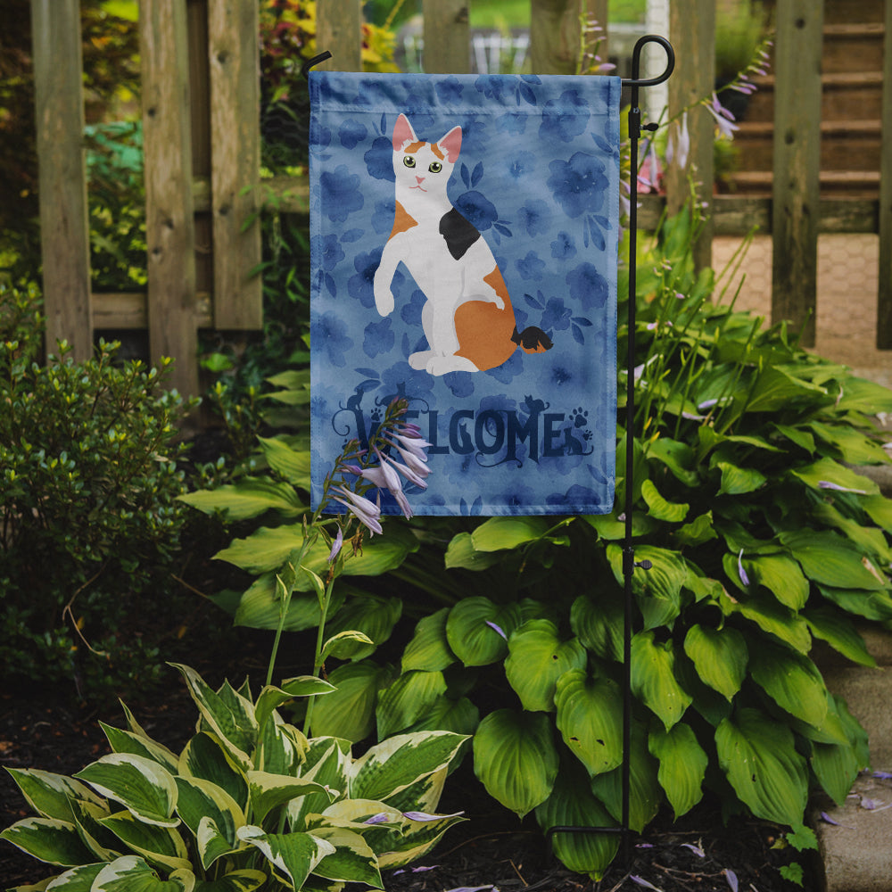 Japanese Bobtail Cat Welcome Flag Garden Size CK5037GF