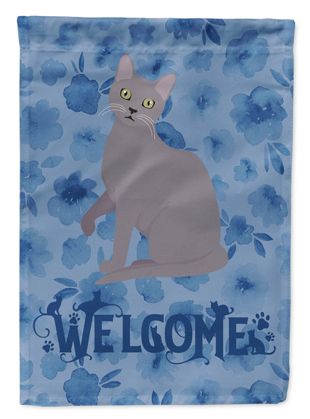 Korat Cat Welcome Flag Canvas House Size CK5039CHF