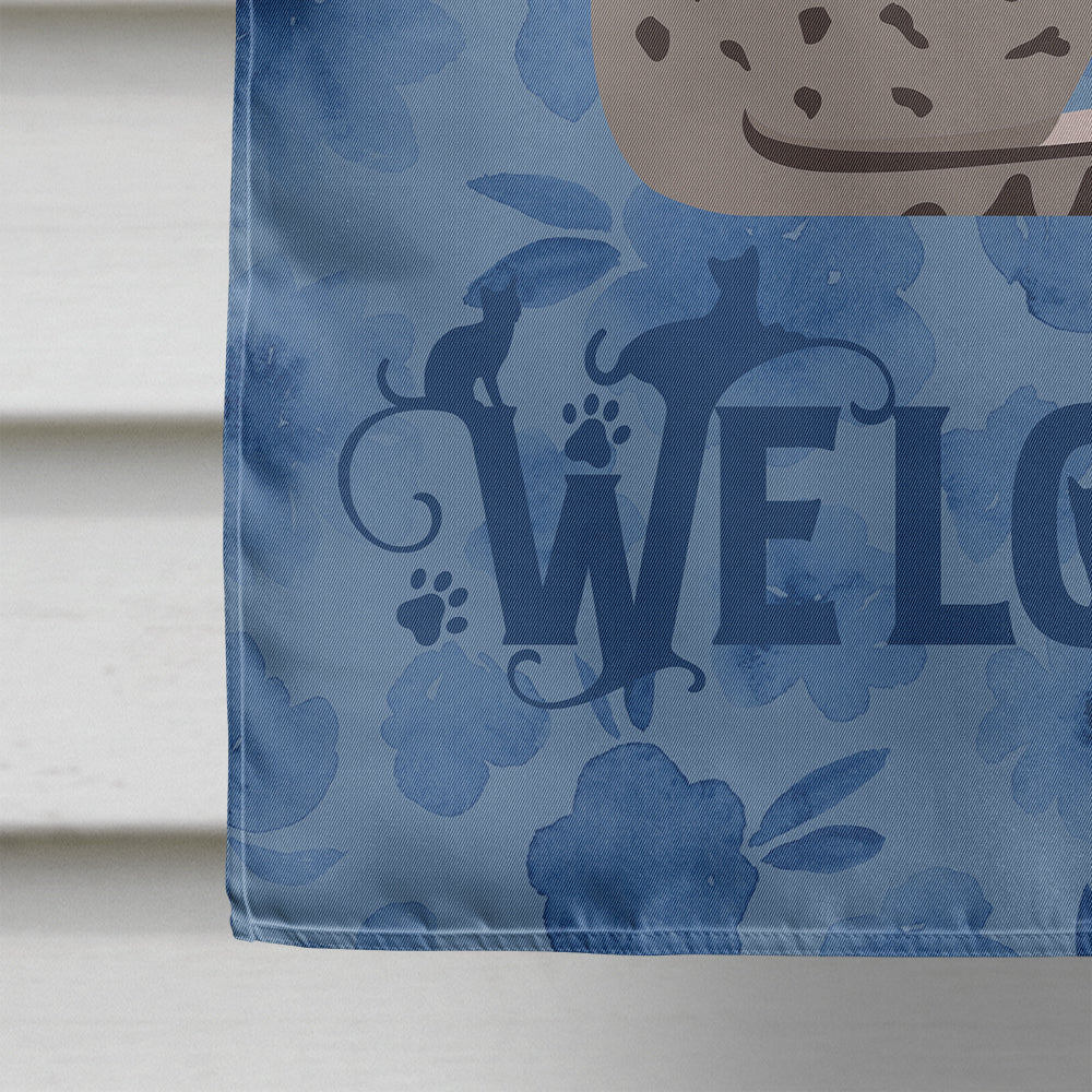 Ocicat Cat Welcome Flag Canvas House Size CK5045CHF