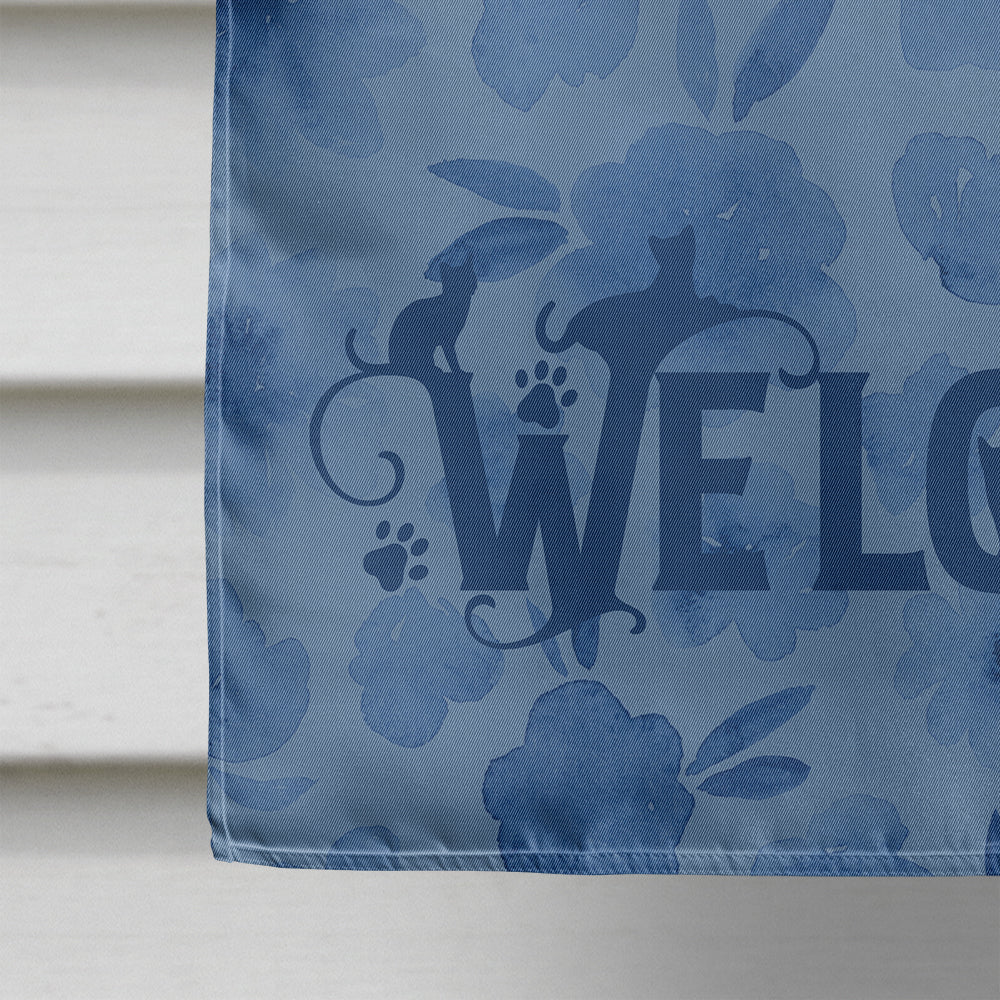 Pantherette Cat Welcome Flag Canvas House Size CK5050CHF  the-store.com.