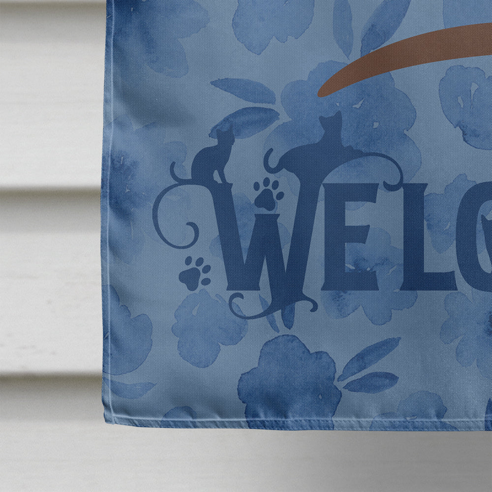Raas Cat Welcome Flag Canvas House Size CK5052CHF  the-store.com.