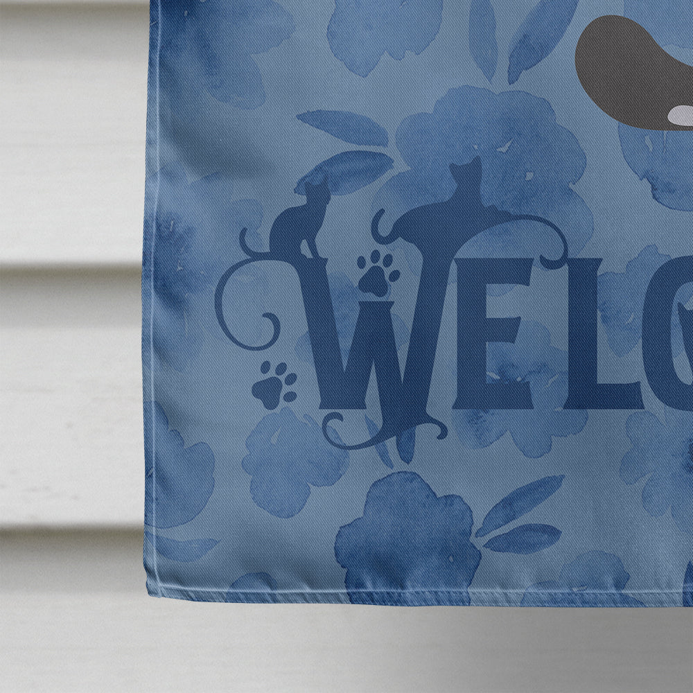 Serengeti Cat Welcome Flag Canvas House Size CK5057CHF  the-store.com.
