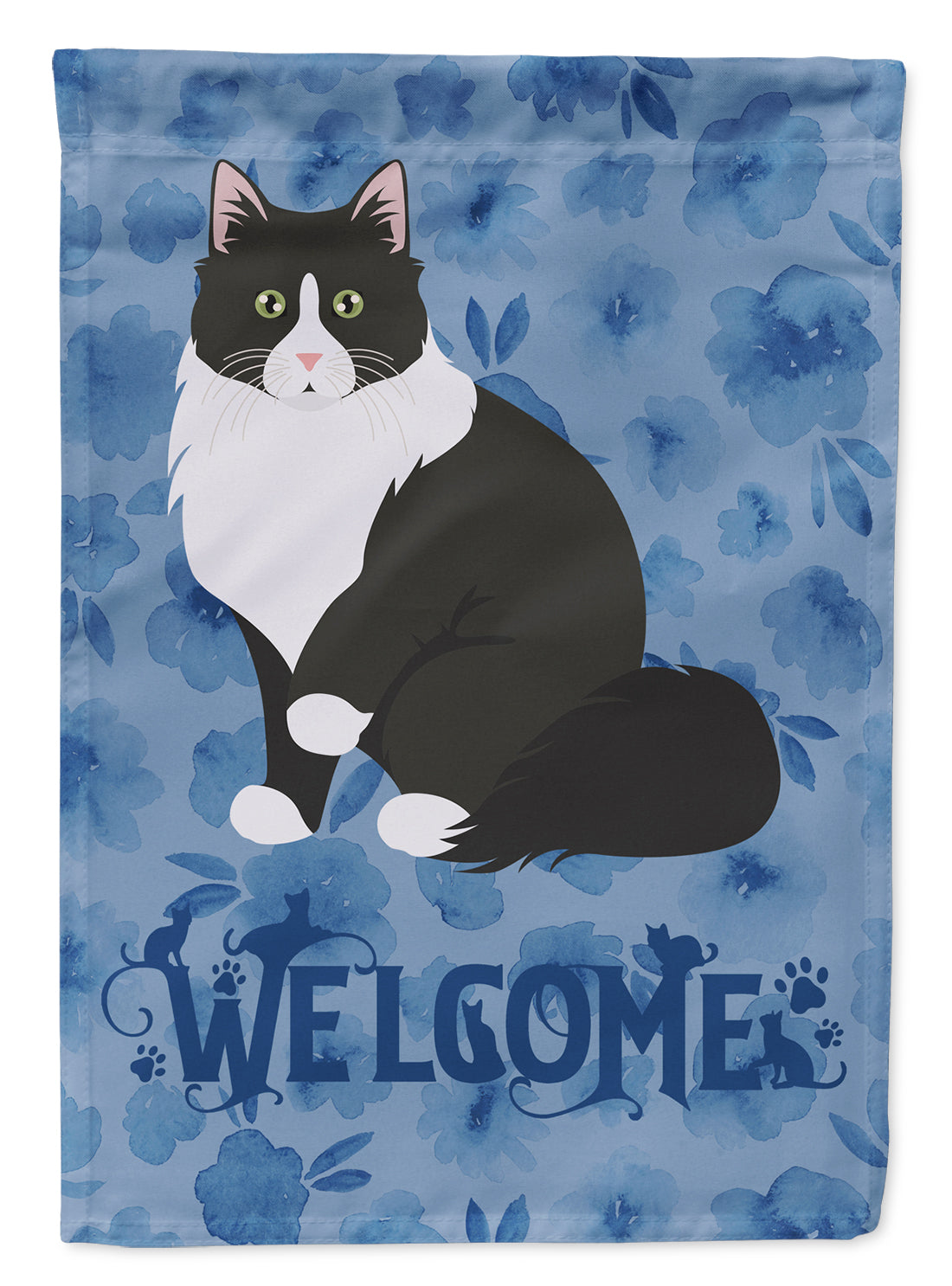 Siberian Forest Cat Welcome Flag Canvas House Size CK5060CHF