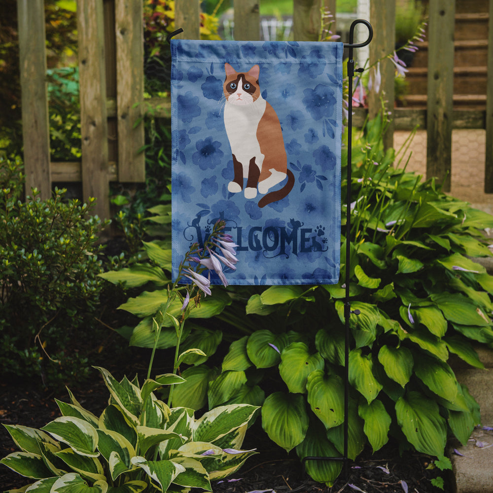 Snowshoe Cat Welcome Flag Garden Size CK5063GF
