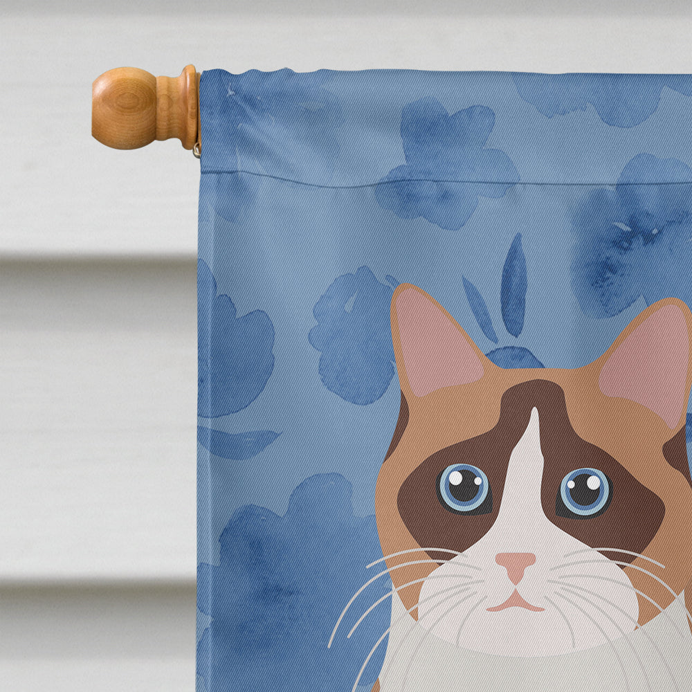 Snowshoe #2 Cat Welcome Flag Canvas House Size CK5064CHF  the-store.com.