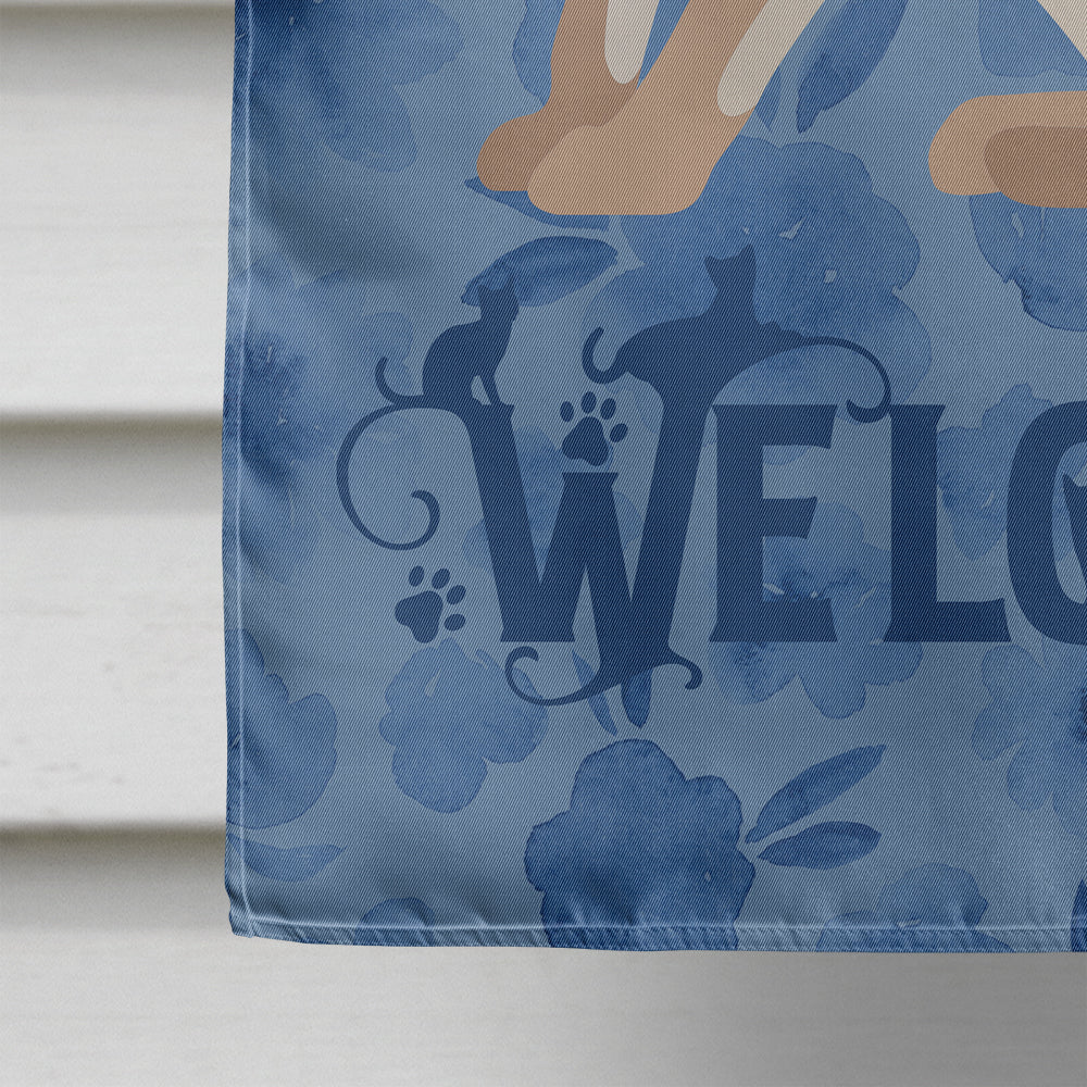 Tonkinese Cat Welcome Flag Canvas House Size CK5071CHF  the-store.com.
