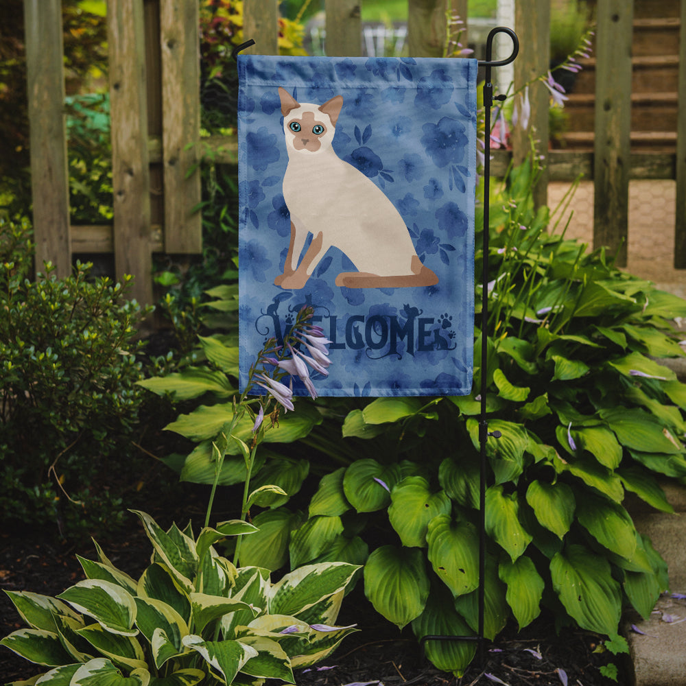 Tonkinese Cat Welcome Flag Garden Size CK5071GF  the-store.com.