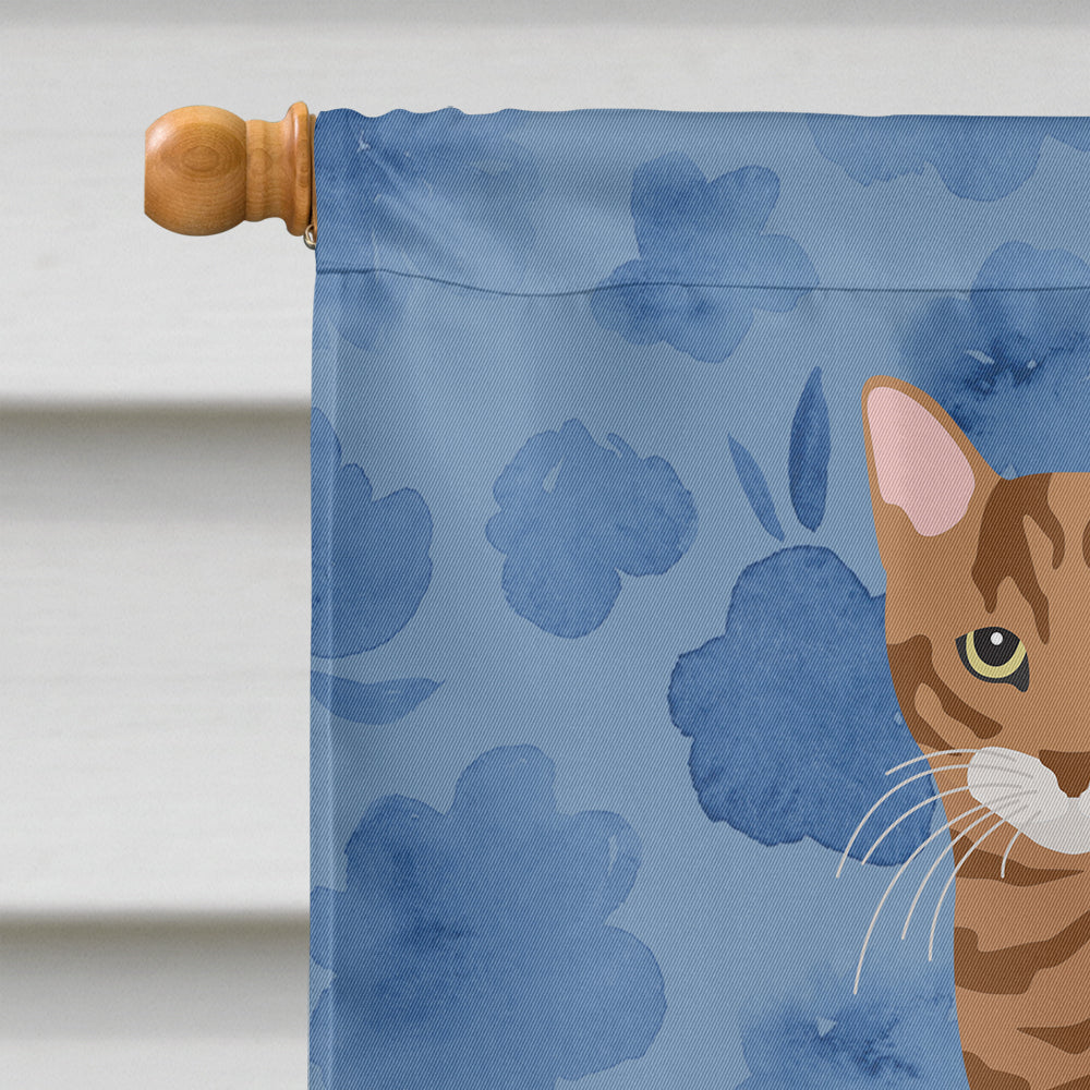 Toyger Cat Welcome Flag Canvas House Size CK5072CHF  the-store.com.
