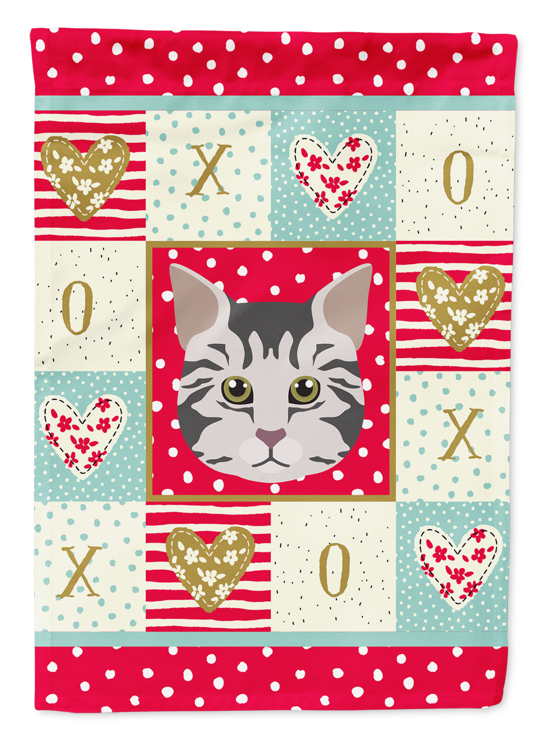 American Bobtail Cat Flag Canvas House Size CK5079CHF  the-store.com.