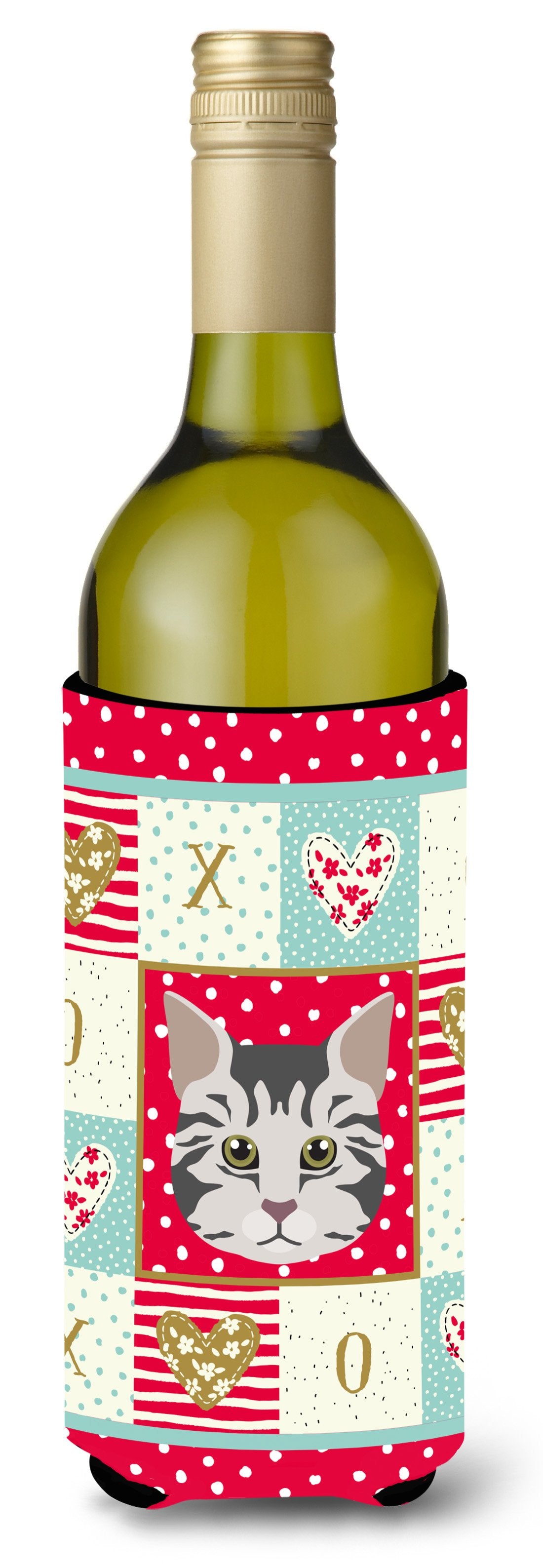American Bobtail Cat Wine Bottle Beverage Insulator Hugger CK5079LITERK by Caroline's Treasures