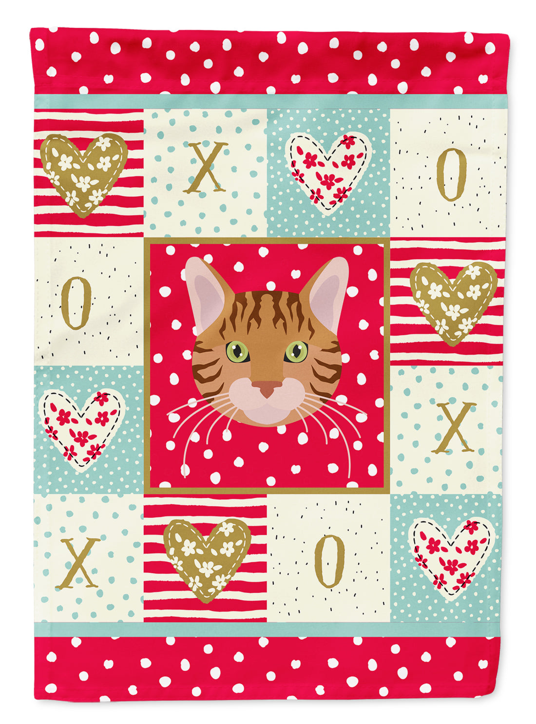 Bengal Cat Flag Canvas House Size CK5089CHF