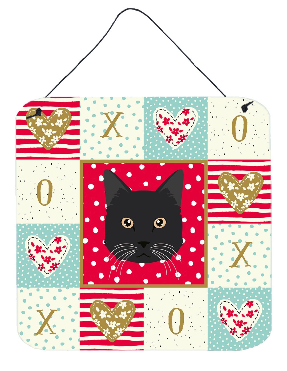 Chantilly Tiffany Cat Love Wall or Door Hanging Prints CK5099DS66 by Caroline&#39;s Treasures