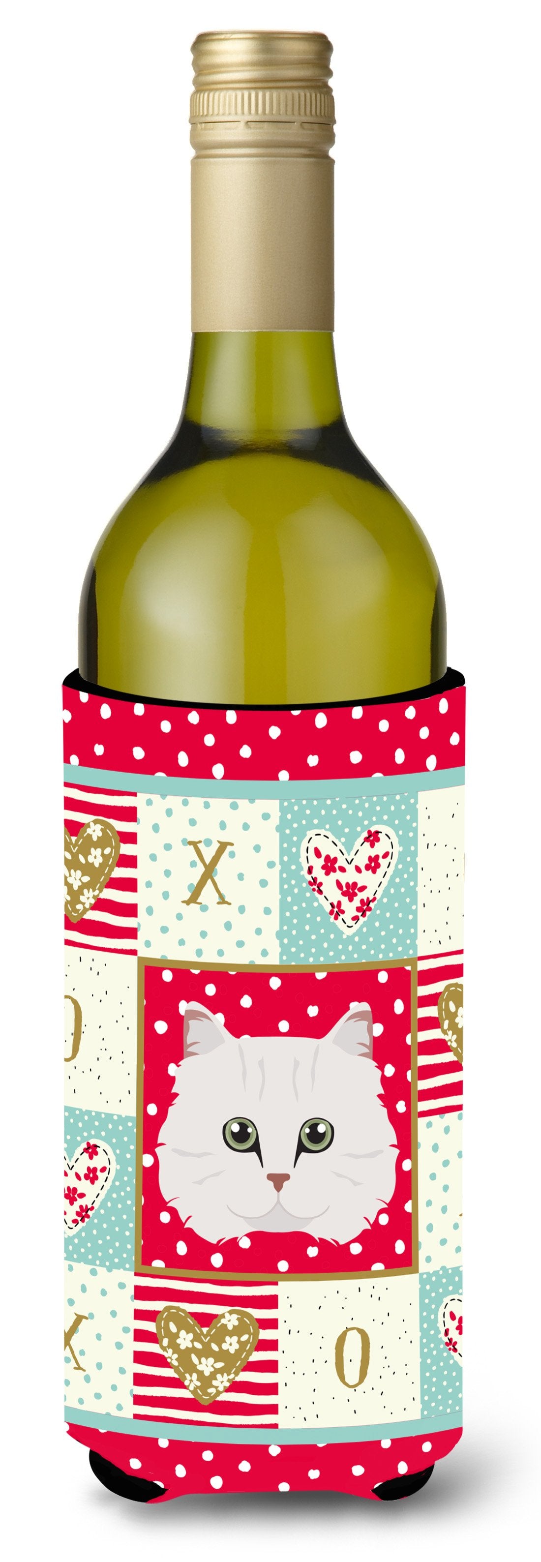 Chinchilla Persian Longhair Cat Wine Bottle Beverage Insulator Hugger CK5103LITERK by Caroline&#39;s Treasures