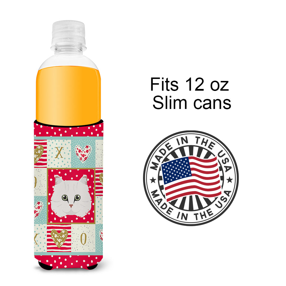 Chinchilla Persian Longhair Cat  Ultra Hugger for slim cans CK5103MUK  the-store.com.