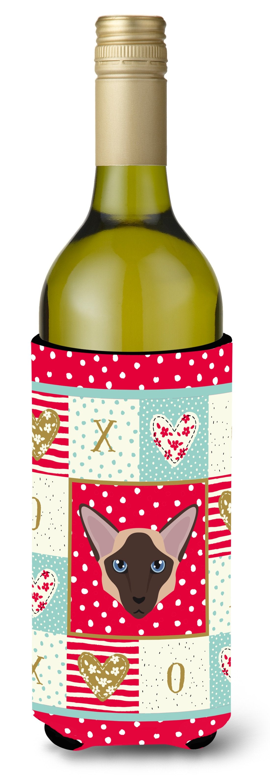 Colorpoint Longhair Cat Wine Bottle Beverage Insulator Hugger CK5104LITERK by Caroline&#39;s Treasures