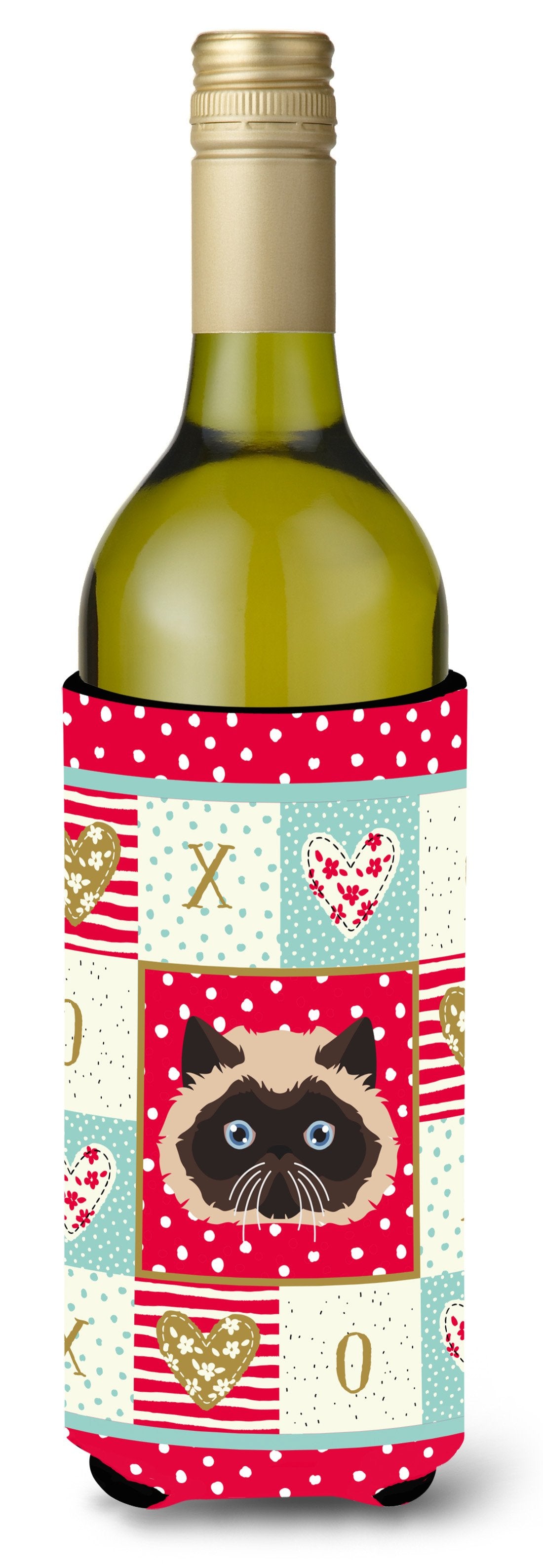 Colorpoint Persian Hymalayan Cat Wine Bottle Beverage Insulator Hugger CK5105LITERK by Caroline&#39;s Treasures