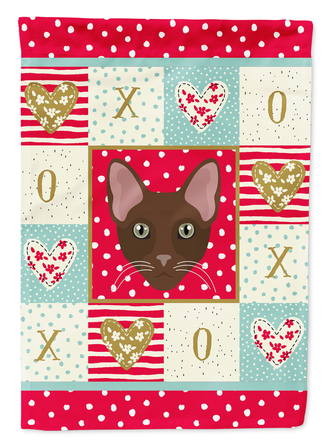 Havana Brown Cat Flag Canvas House Size CK5120CHF  the-store.com.