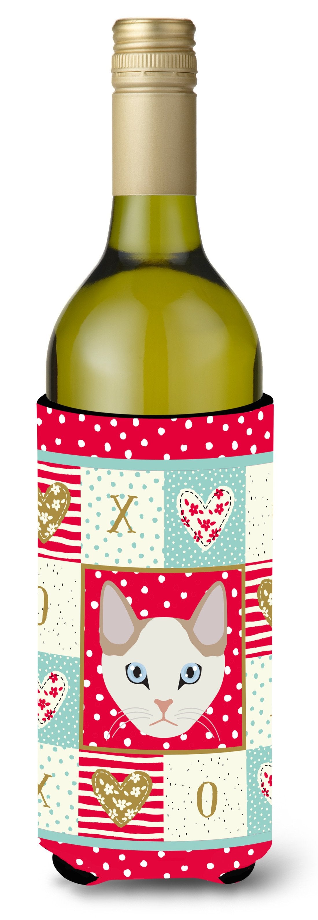 Korean Bobtail Cat Wine Bottle Beverage Insulator Hugger CK5125LITERK by Caroline&#39;s Treasures
