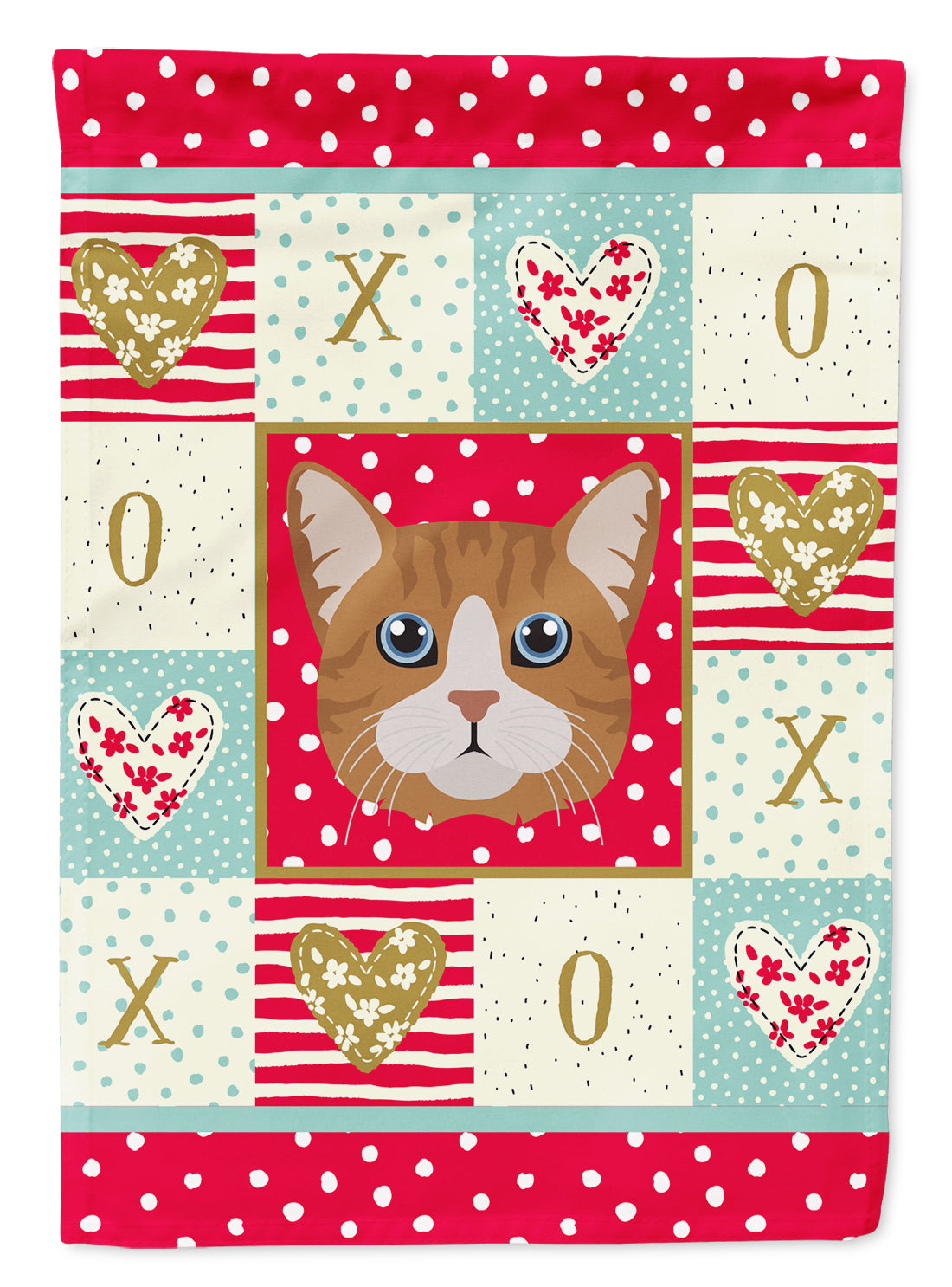 Manx Cat Flag Canvas House Size CK5132CHF  the-store.com.