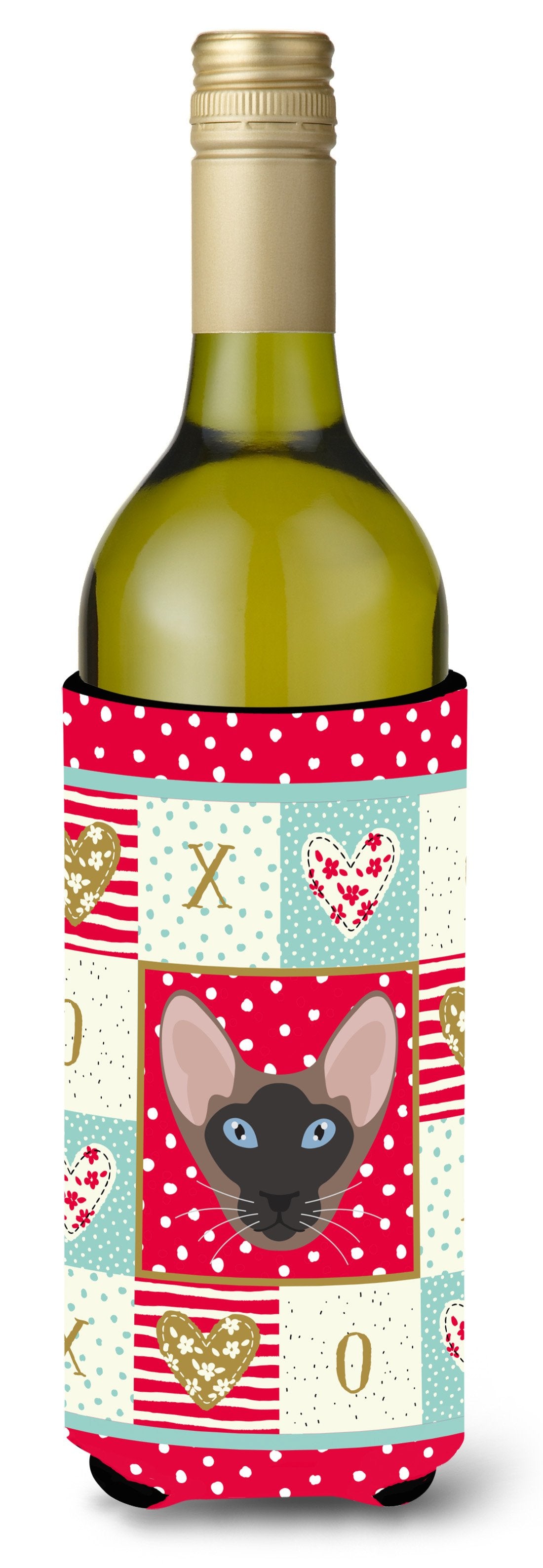Oriental Bicolor Cat Wine Bottle Beverage Insulator Hugger CK5141LITERK by Caroline's Treasures