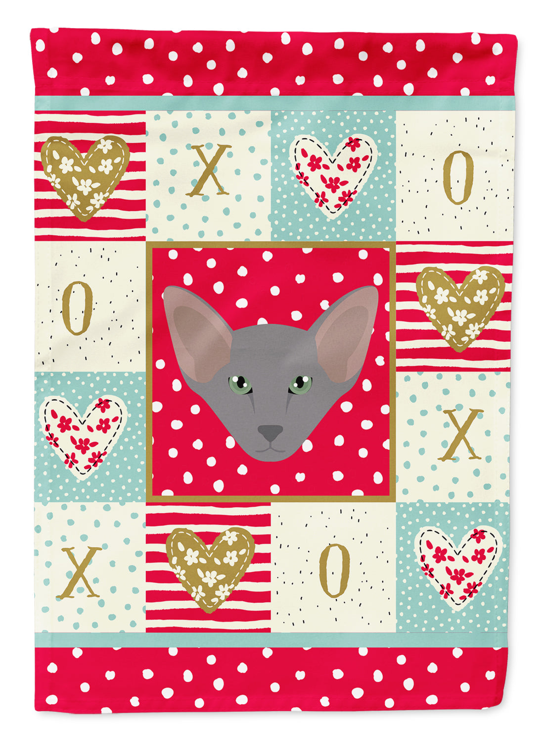 Oriental Shorthair Cat Flag Canvas House Size CK5143CHF  the-store.com.