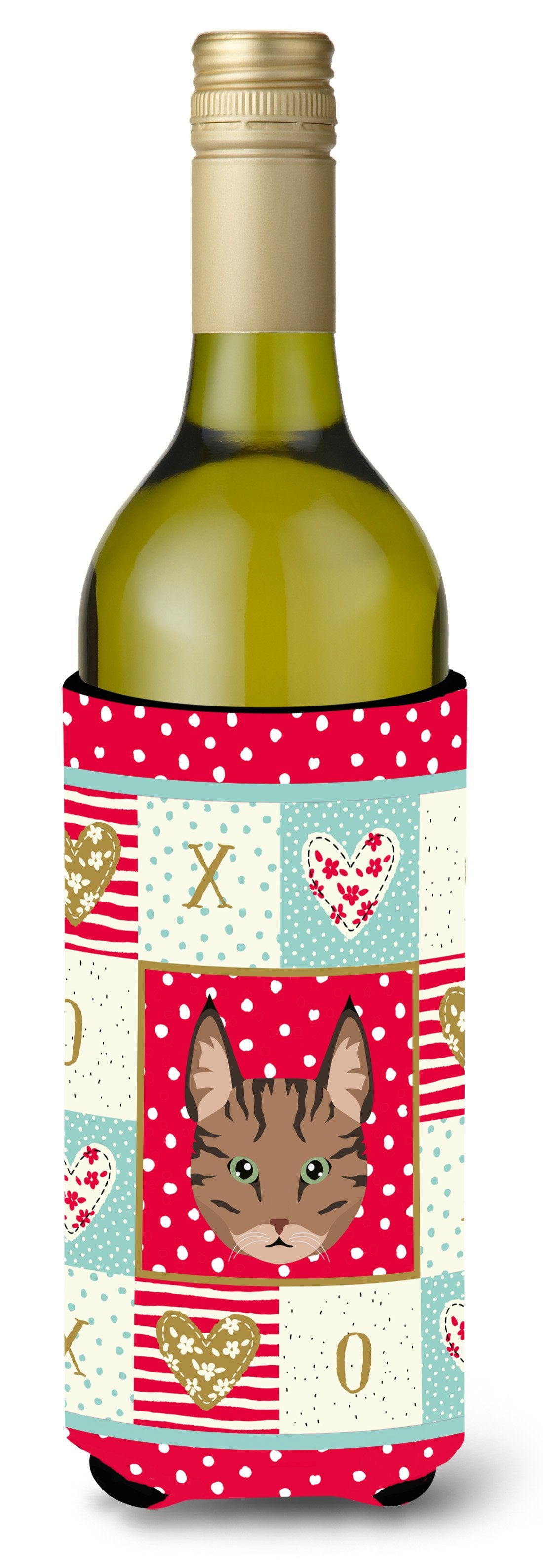 Pixie Bob Cat Wine Bottle Beverage Insulator Hugger CK5149LITERK by Caroline's Treasures