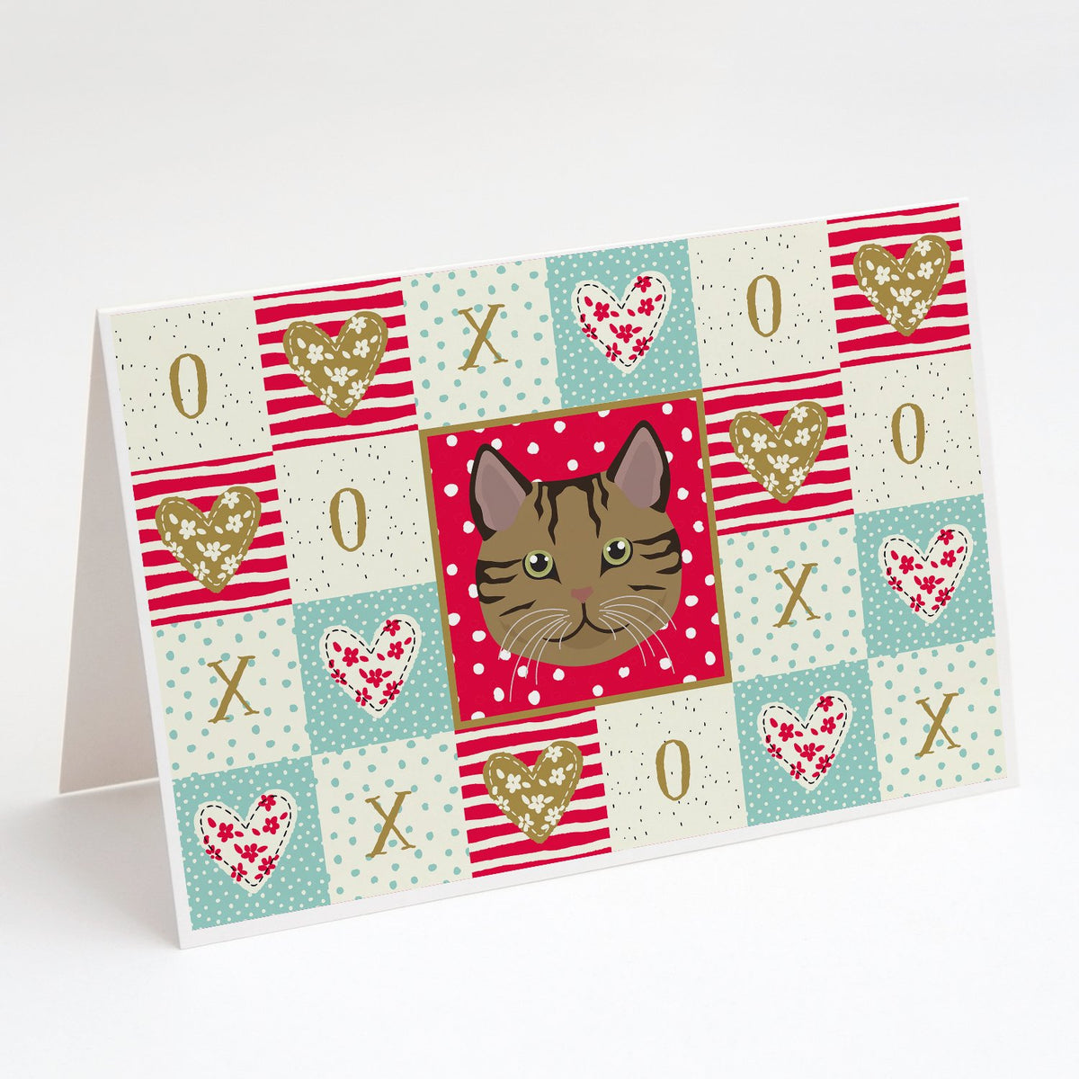 Buy this Scottish Straight Cat Love Greeting Cards and Envelopes Pack of 8