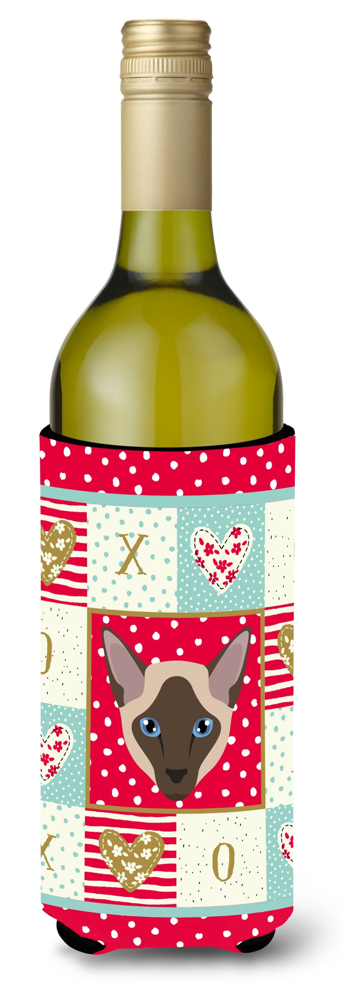 Siamese Modern Cat Wine Bottle Beverage Insulator Hugger CK5162LITERK by Caroline&#39;s Treasures