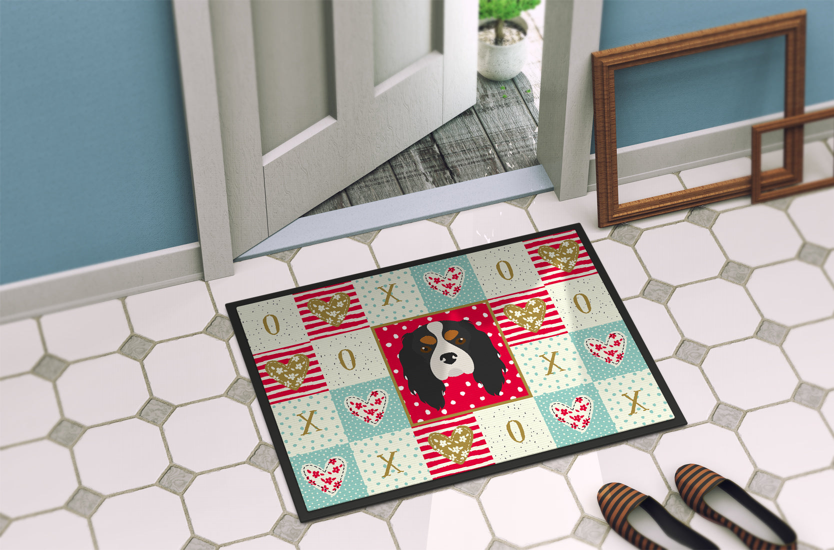 Cavalier King Charles Spaniel Love Indoor or Outdoor Mat 18x27 CK5189MAT - the-store.com