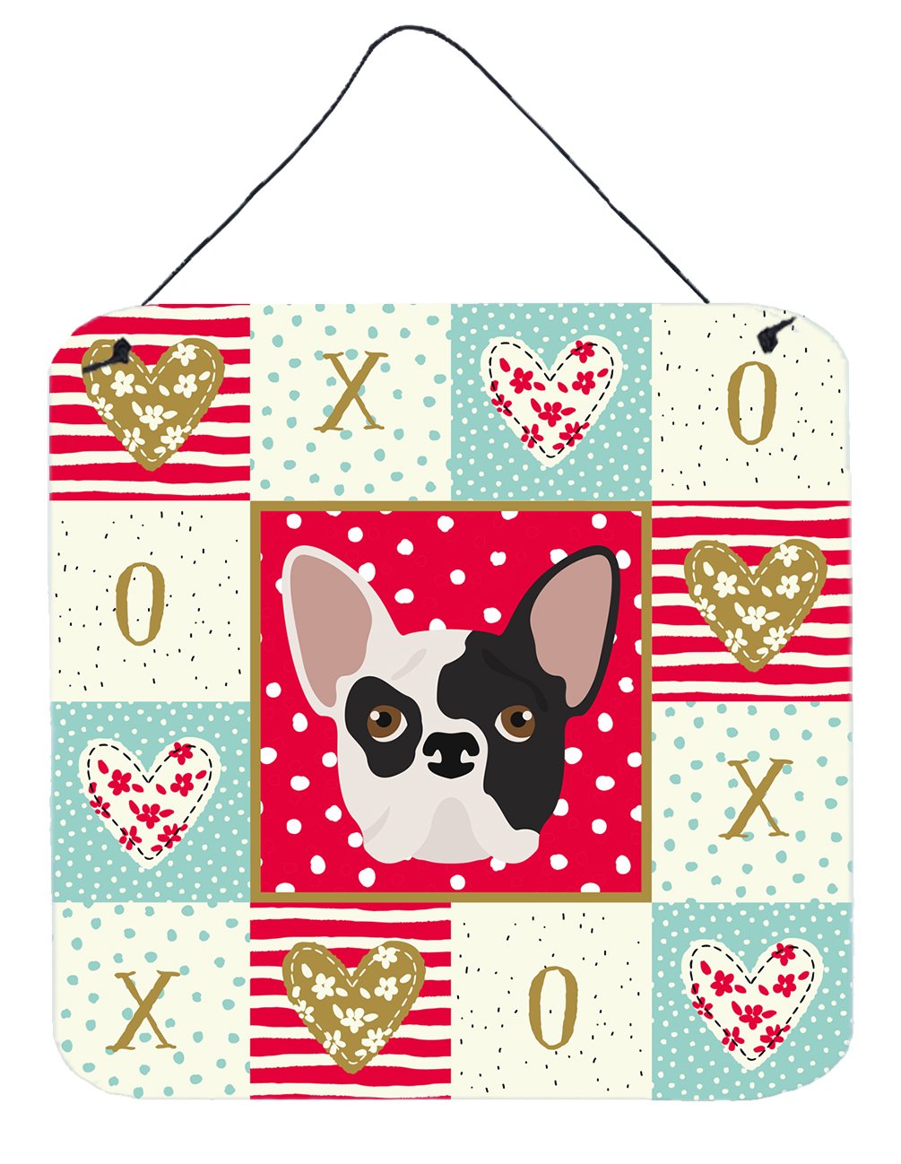 French Bulldog Love Wall or Door Hanging Prints CK5200DS66 by Caroline&#39;s Treasures