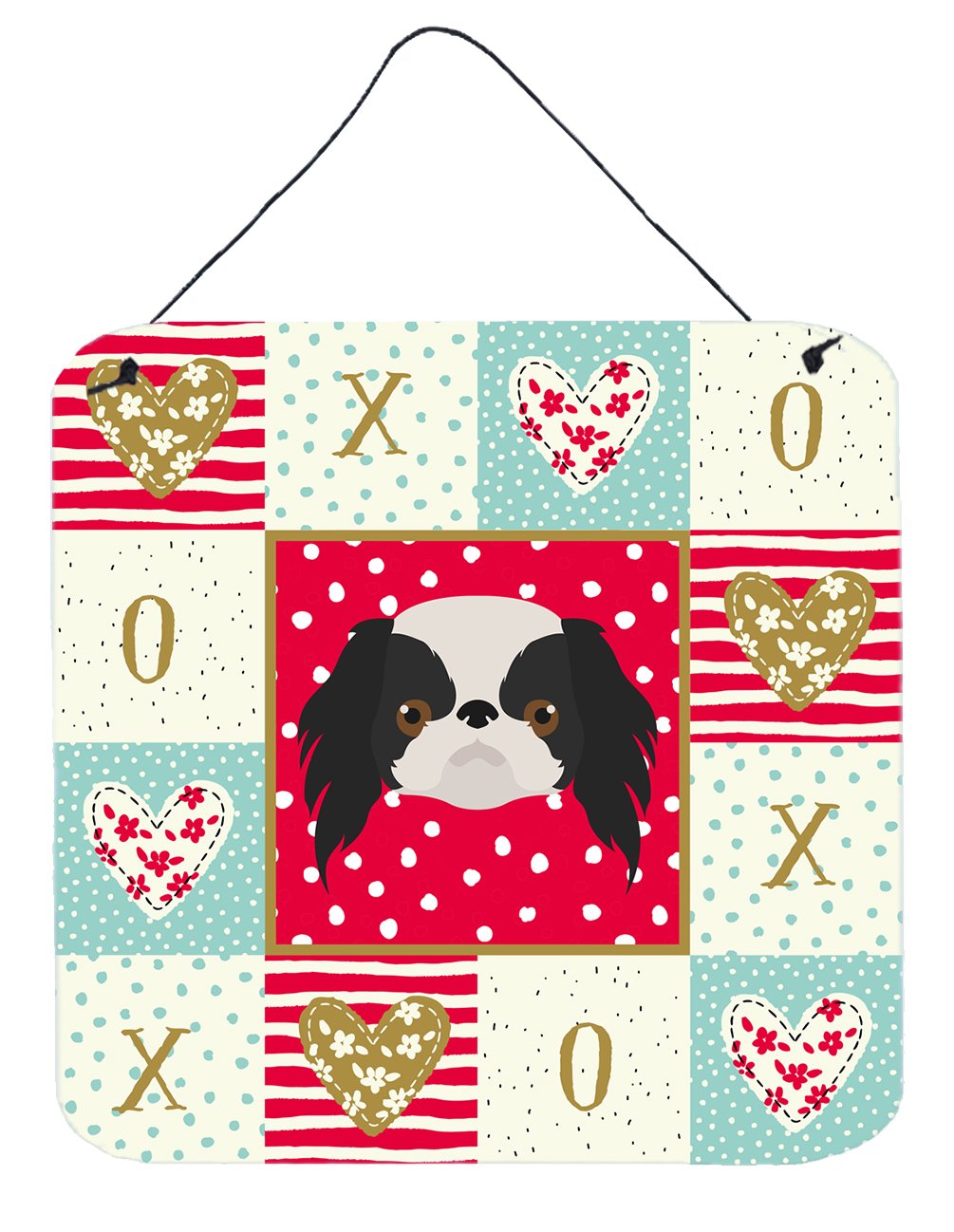 Japanese Chin Love Wall or Door Hanging Prints CK5209DS66 by Caroline&#39;s Treasures