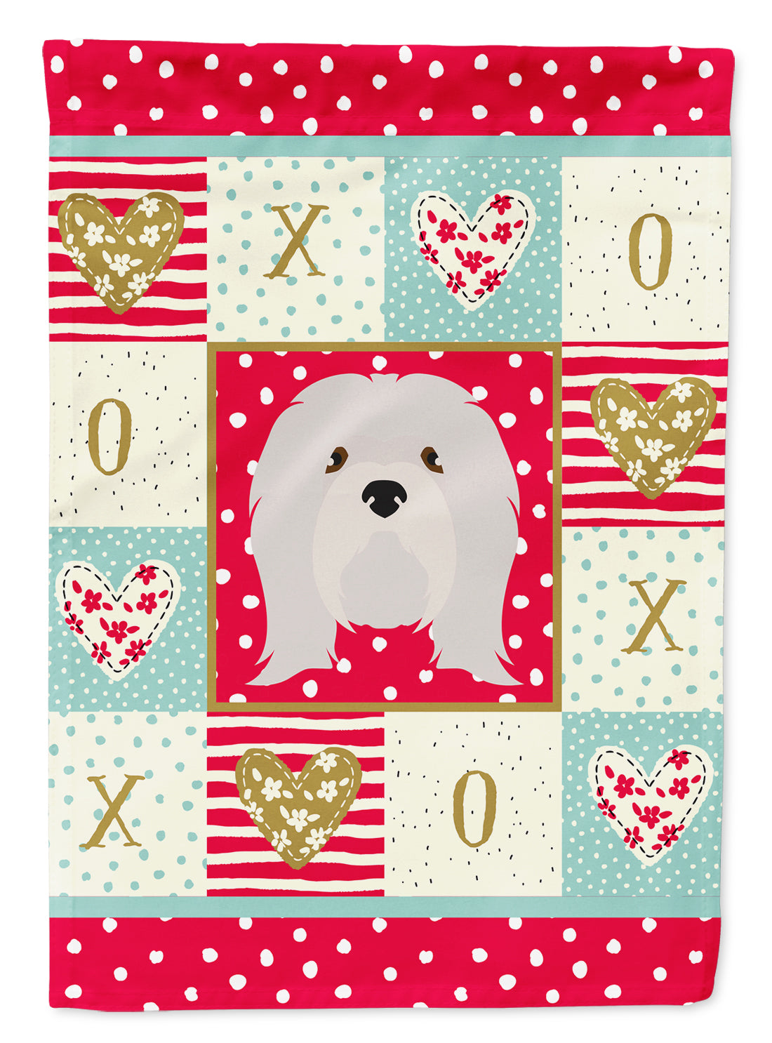 Lhasa Apso Flag Canvas House Size CK5215CHF