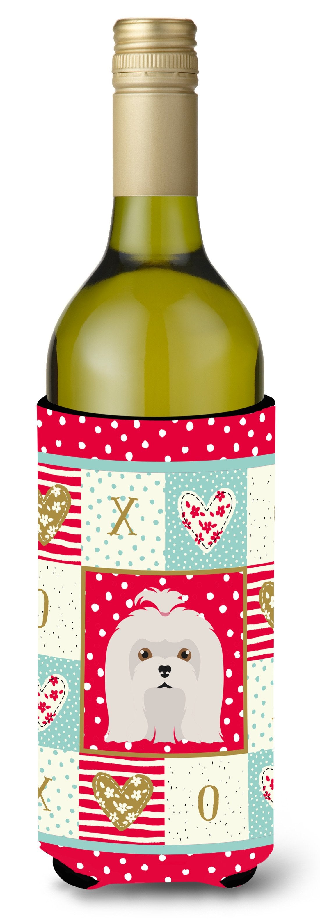 Maltese Wine Bottle Beverage Insulator Hugger CK5217LITERK by Caroline&#39;s Treasures