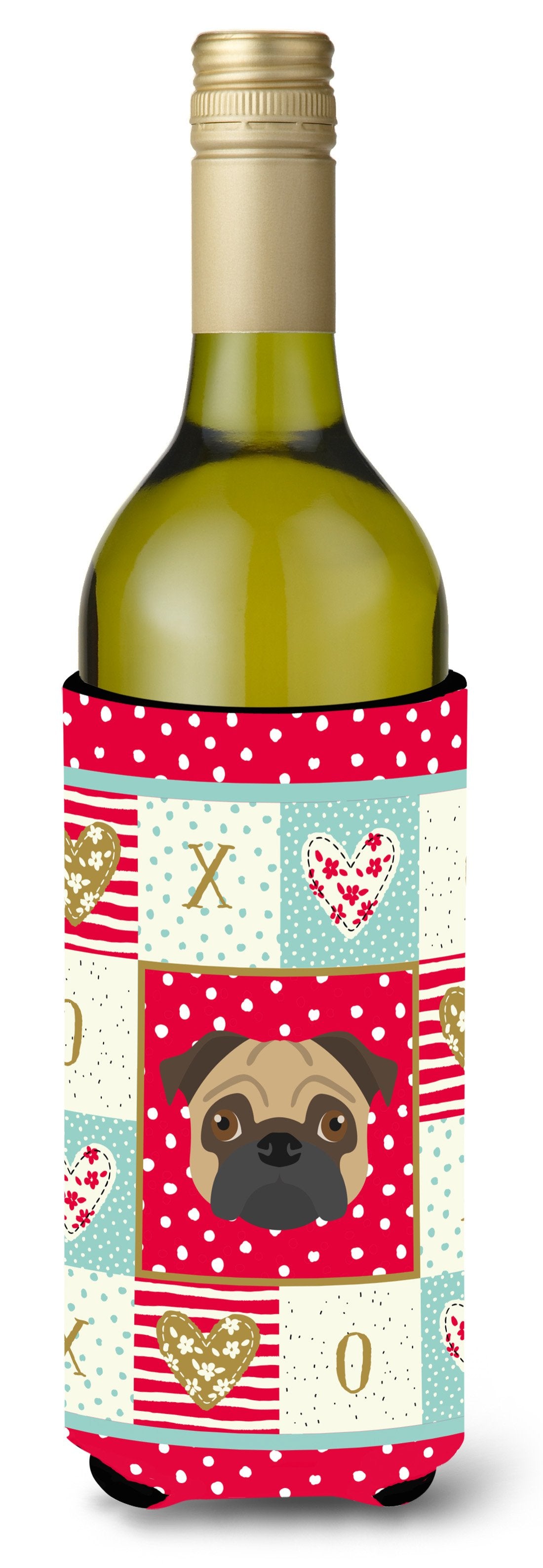 Pug Wine Bottle Beverage Insulator Hugger CK5231LITERK by Caroline&#39;s Treasures