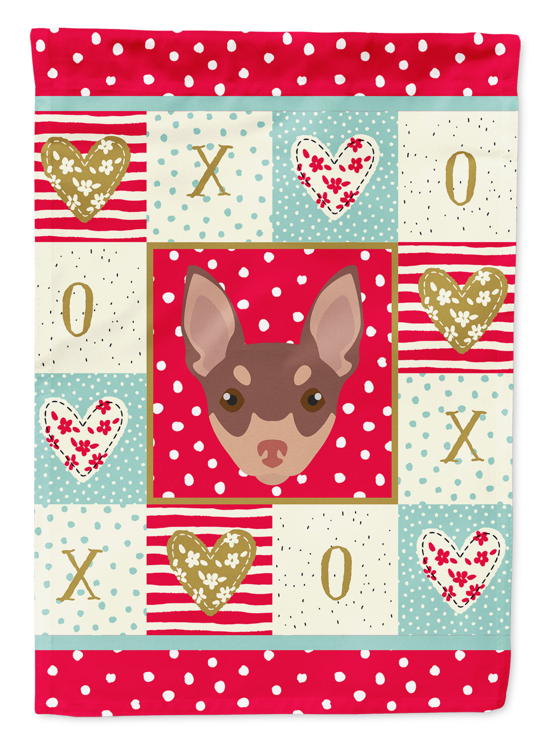 Toy Fox Terrier Flag Canvas House Size CK5242CHF  the-store.com.
